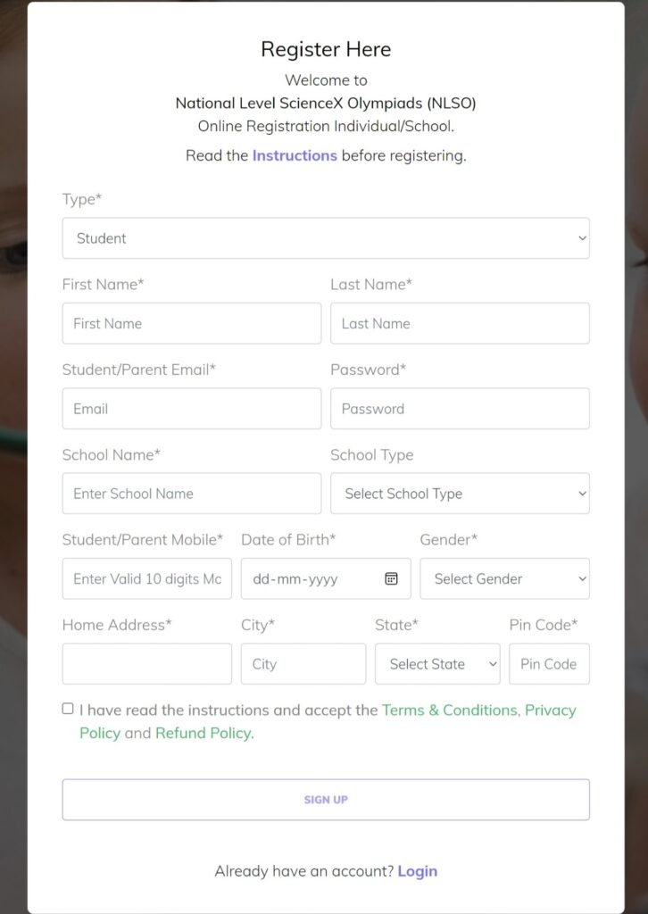 How to register for National Level ScienceX Olympiads 2023 (NLSO)